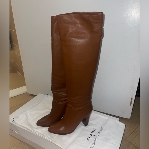 Frame x Tamara Mellon leather boots size 38.5 - Picture 5 of 6